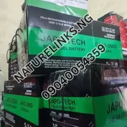 JapoTech Solar Gel Battery 200AH Price in Nigeria 2 JapoTech Solar Gel Battery 200AH Price in Nigeria Nature Solar Global Limited 2
