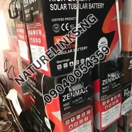Zenmax High Quality Solar Tubular Battery Price in Nigeria Nature Solar Global Limited