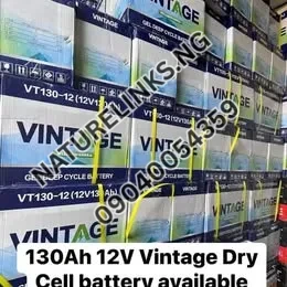 Vintage Solar Gel Battery 130ah 12v Price in Nigeria Nature Solar Global Limited