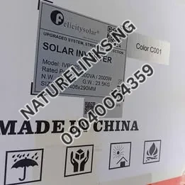 Felicity Solar Inverter IVPS 2.5kva 24v Price in Nigeria Nature Solar Global Limited