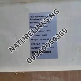 Diamond Solar Inverter 5kva 48v Price in Nigeria Nature Solar Global Limited
