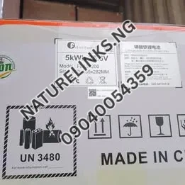 Felicity Lithium Battery 5kwh 24v flat Price in Nigeria Nature Solar Global Limited