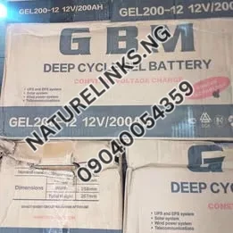 GBM Solar Dry Cell Battery 200AH 12V Price in Nigeria 2 GBM Solar Dry Cell Battery 200AH 12V Price in Nigeria Nature Solar Global Limited 2