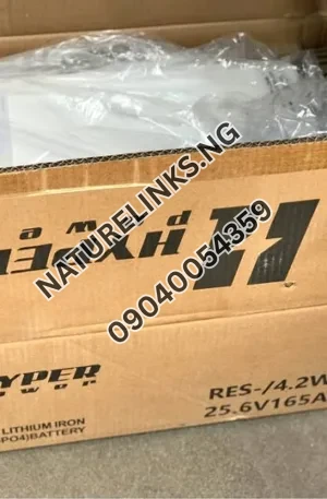 Hyper 4.2kwh/165Ah lithium battery  Price in Nigeria Nature Solar Global Limited