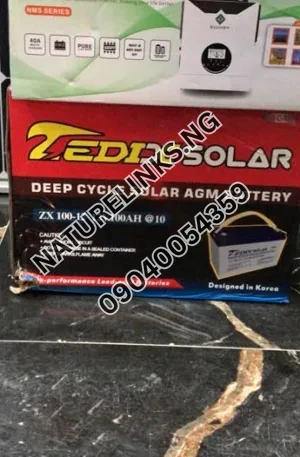 Tedix solar 1kva hybrid inverter 12v / 100Ah 12v Price in Nigeria Nature Solar Global Limited