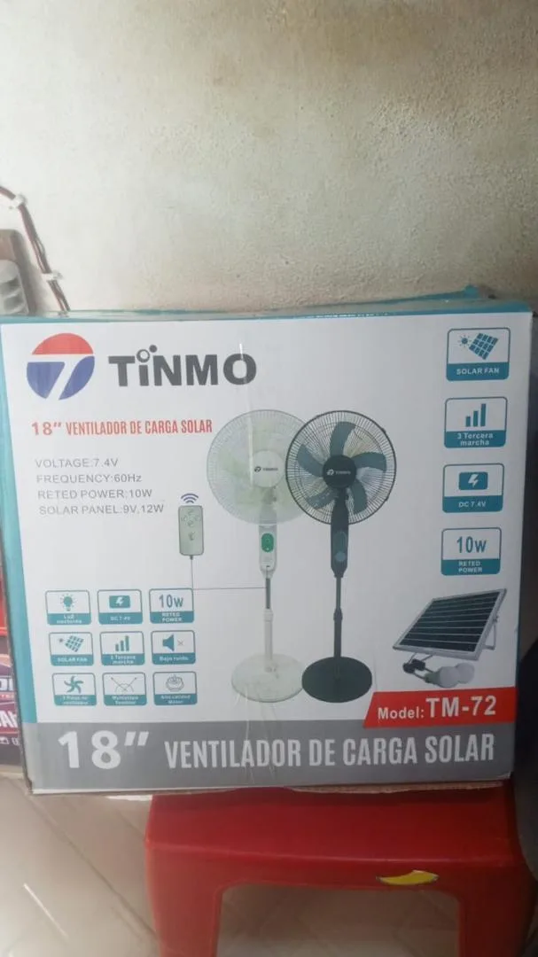 Solar Fan With 3 Bulbs