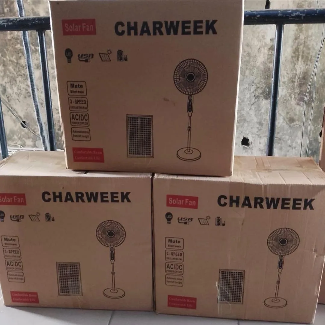 Solar Fan With Adjustable Height