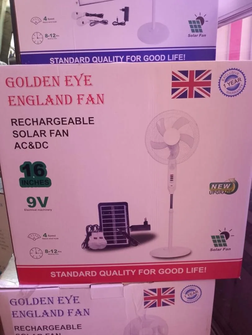 Solar Rechargeable Fan
