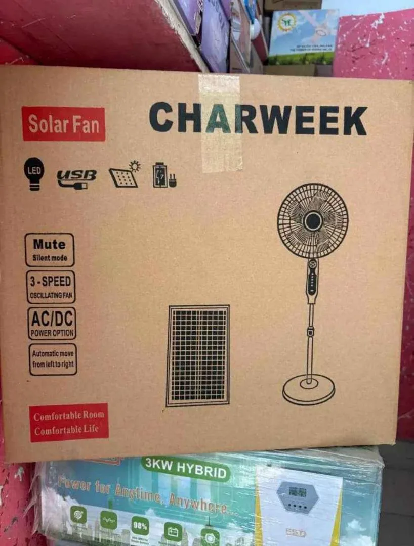 Solar Fan With Lithium Battery