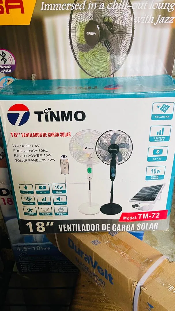 Solar Fan With 10000mAh Battery