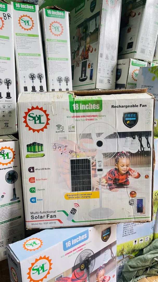 Solar Fan With Built In Battery