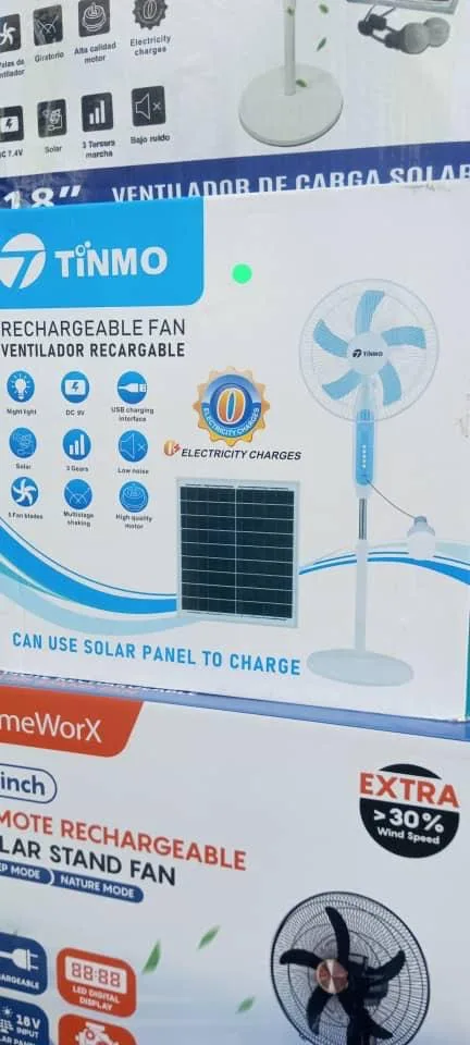 Solar Fan With Built In Battery