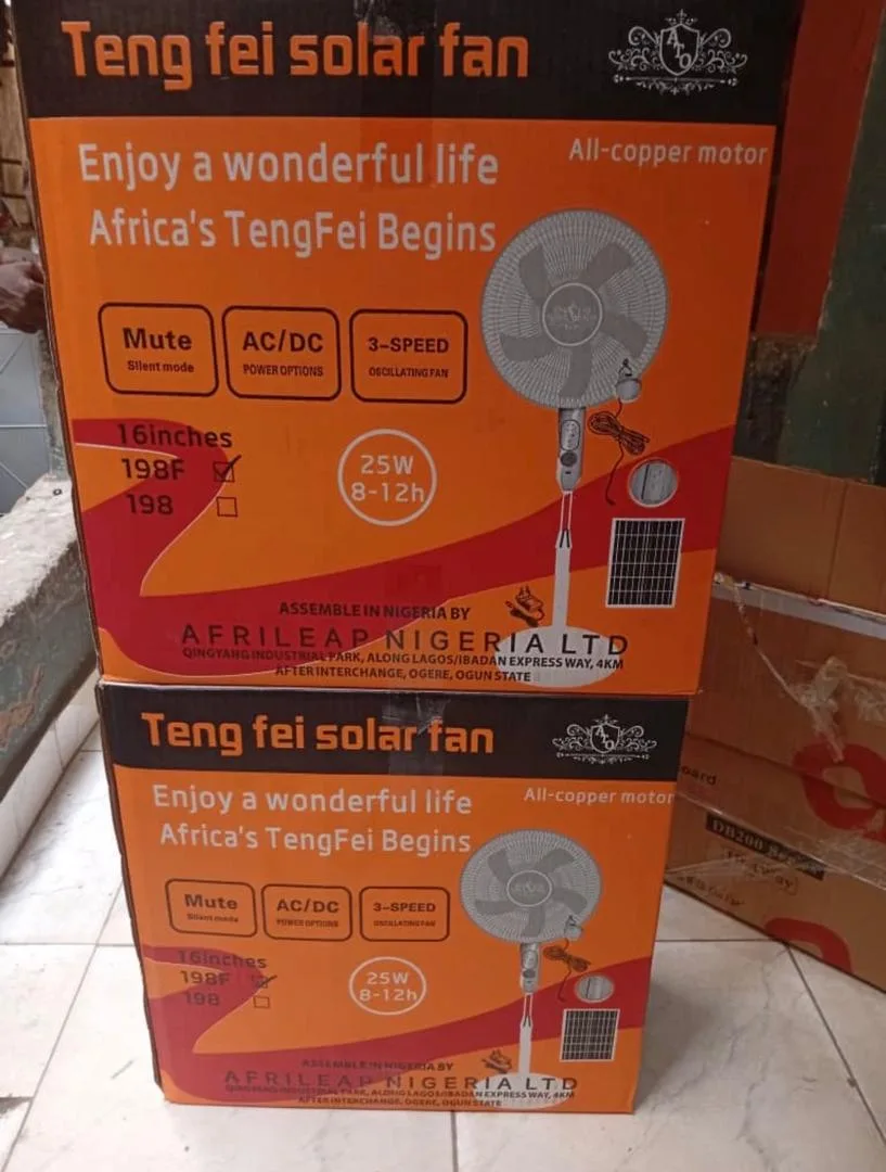 Solar Rechargeable Fan