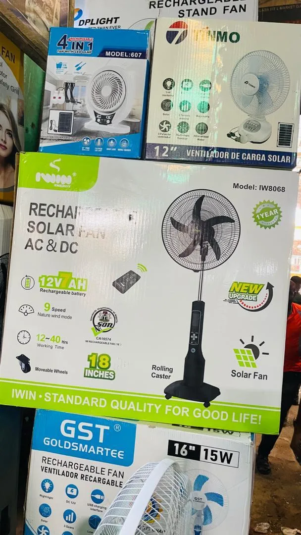 Solar Fan With Long Lasting Battery
