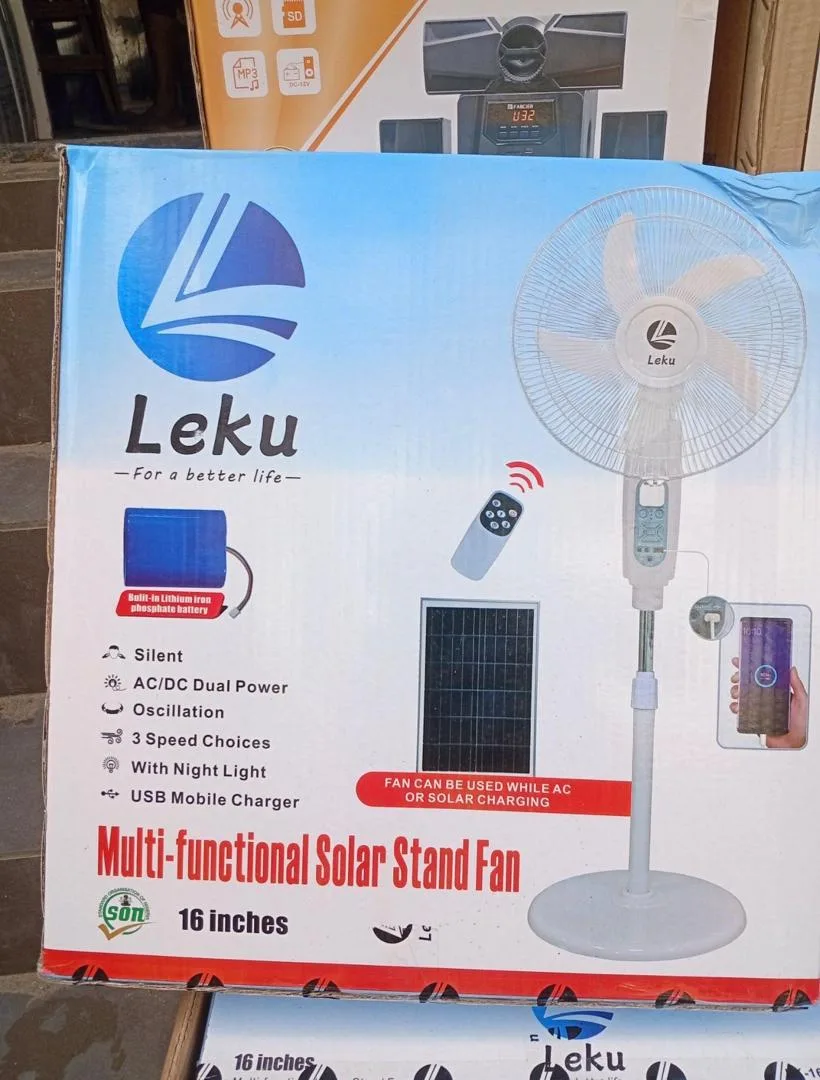 Solar Fan With Battery