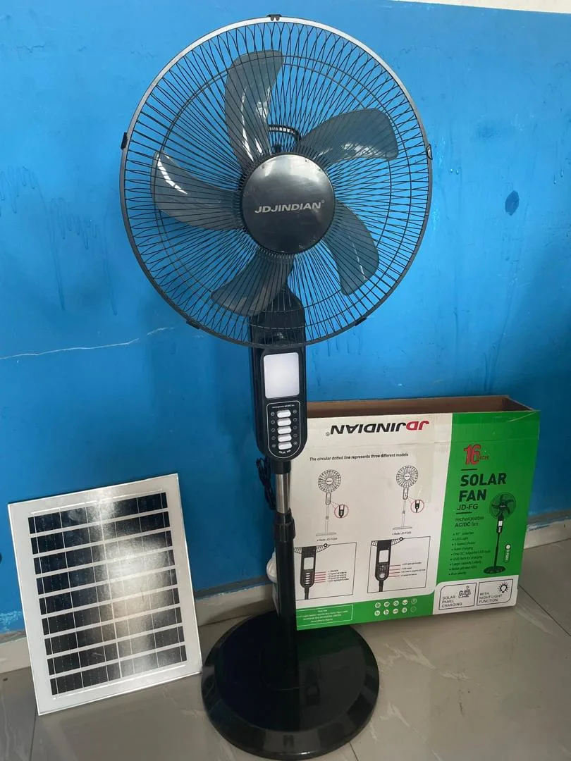 Solar Fan With 10000mAh Battery