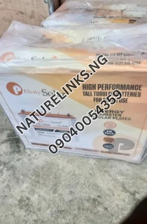 Felicity solar high performance tubular Battery 250ah 12v Price in Nigeria Nature Solar Global Limited