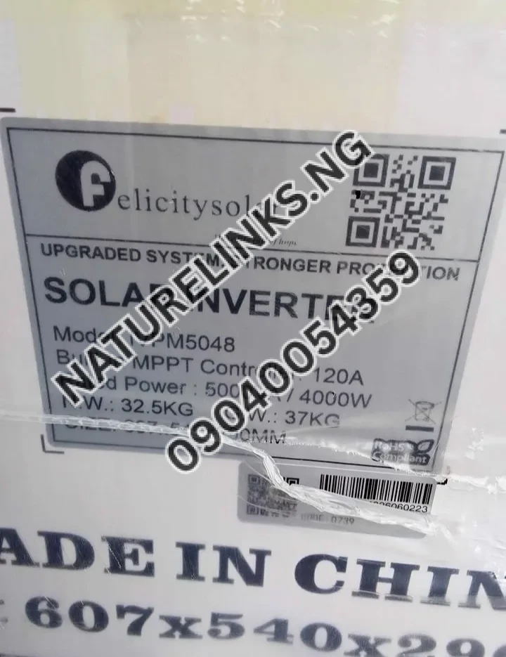 5kva 48 Felicity solar inverter Price in Nigeria 5kva 48 Felicity solar inverter Price in Nigeria Nature Solar Global Limited