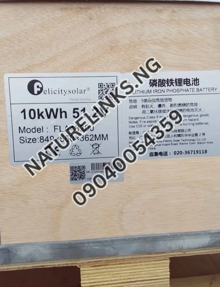 10kwh 51.2v Felicity lithium battery Price in Nigeria 3 10kwh 51.2v Felicity lithium battery Price in Nigeria Nature Solar Global Limited 3