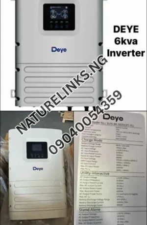 6kva 48v Deye hybrid solar inverter Price in Nigeria Nature Solar Global Limited