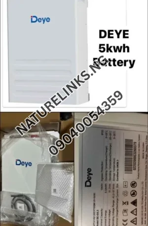 Deye 5kwh 48volt lithium ion batteries Price in Nigeria Nature Solar Global Limited