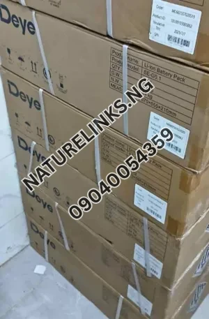 Deye lithium battery Price in Nigeria Nature Solar Global Limited