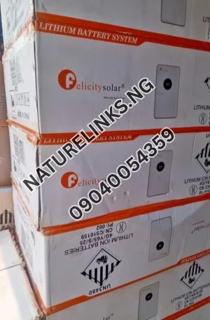 5kwh 48v Felicity lithium battery Price in Nigeria Nature Solar Global Limited