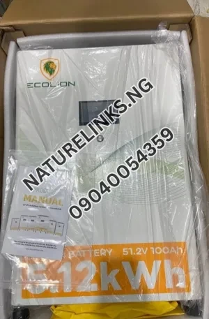 Ecolion 5Kwh 48V Lithium Battery Price in Nigeria Nature Solar Global Limited