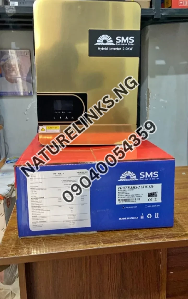 SMS 2kva 12V Hybrid Solar Inverter Price in Nigeria SMS 2kva 12V Hybrid Solar Inverter Price in Nigeria Nature Solar Global Limited