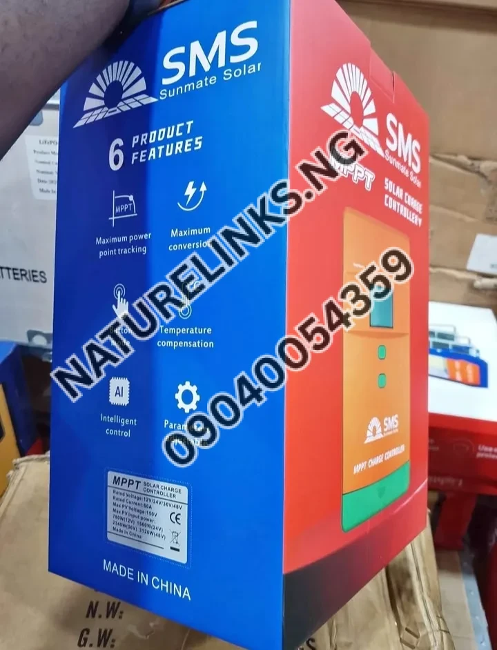 SMS mppt 60A charge controller Price in Nigeria SMS mppt 60A charge controller Price in Nigeria Nature Solar Global Limited