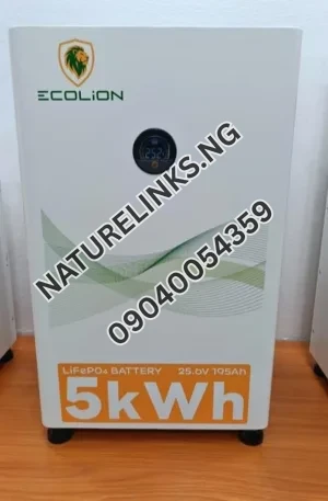 5kwh 24v ecolion lithium battery Price in Nigeria Nature Solar Global Limited