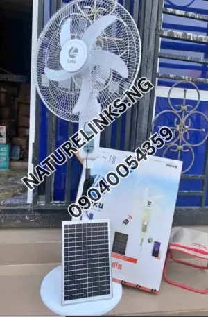 Leku 16 Inches Rechargeable/Solar Fan Price in Nigeria Nature Solar Global Limited