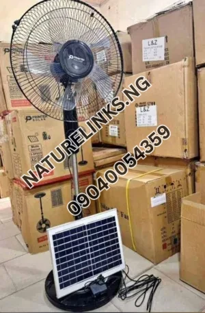 SOLAR RECHARGEABLE STANDING FAN Price in Nigeria Nature Solar Global Limited