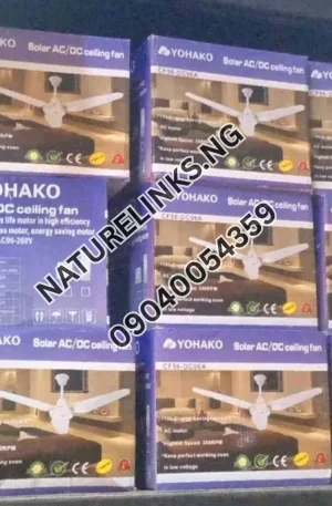 Yohako AC/DC Ceiling Fan Price in Nigeria Nature Solar Global Limited