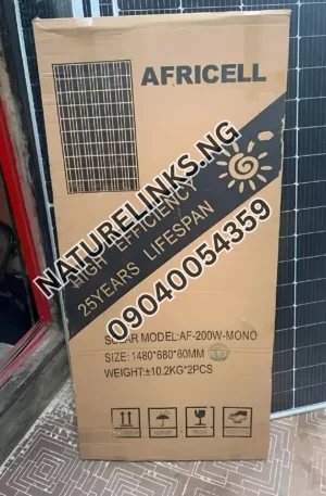 200W Africel Solar Panel Price in Nigeria Nature Solar Global Limited