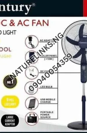 Century 18 Inches DC and AC Fan Price in Nigeria Nature Solar Global Limited