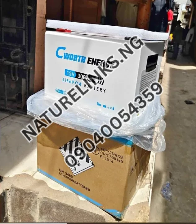 Cworth 300Ah Lithium Ion Battery 12V Price in Nigeria Cworth 300Ah Lithium Ion Battery 12V Price in Nigeria Nature Solar Global Limited