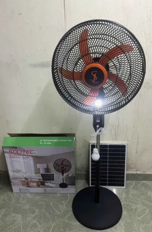 Solitec Solar 18inches rechargeable standing fan Price in Nigeria Nature Solar Global Limited
