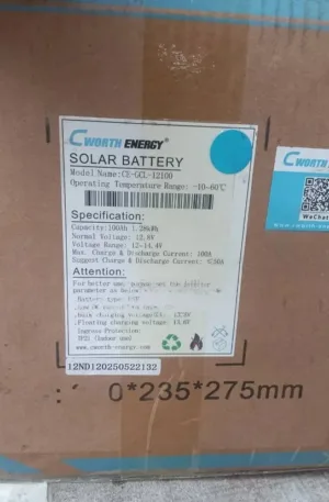 CWorth Solar Lithium Battery 100amps 1.28kwh 12v Price in Nigeria Nature Solar Global Limited