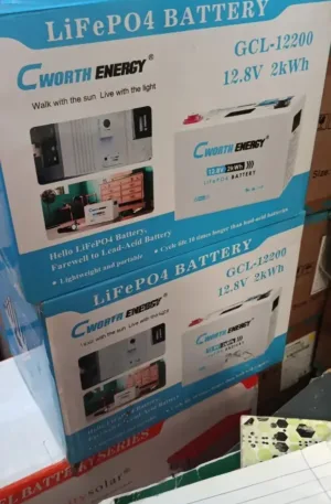 Cworth 2kWh 12.8V LiFePO4 Lithium Battery – GCL-12200 Price in Nigeria Nature Solar Global Limited