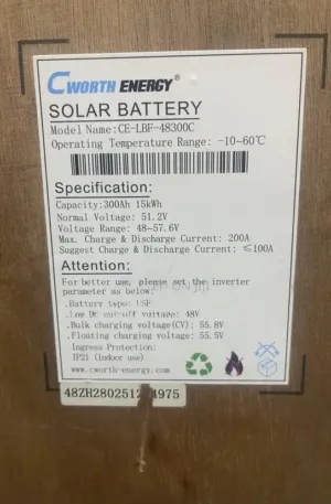 15kwh 48v C Worth Lithium Battery Price in Nigeria Nature Solar Global Limited