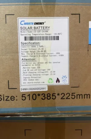 2.5kwh / 24v C Worth Lithium Battery Price in Nigeria Nature Solar Global Limited