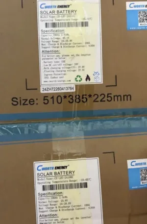 Cworth 2.5kwh 24v Lithium Batteries Price in Nigeria Nature Solar Global Limited