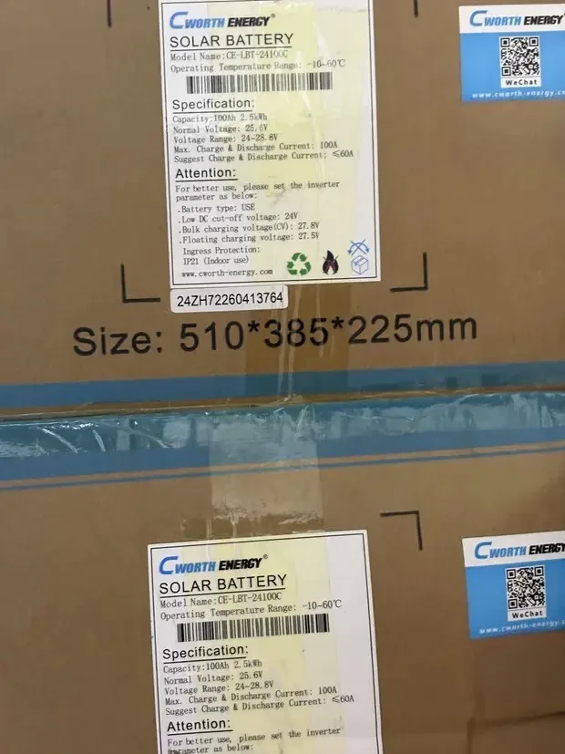 15kw/48v Cworth Energy Lithium Battery