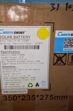 1.2kwh/12v Cworth Lithium Battery Price in Nigeria Nature Solar Global Limited