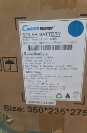 Cworth 1.28kwh 12v Lithium Battery Price in Nigeria Nature Solar Global Limited