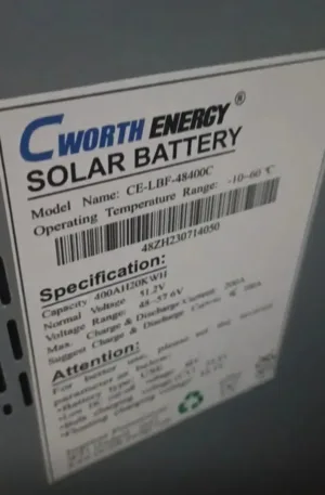 CWorth Lithium Ion Battery 20kwh 48v 400c Price in Nigeria Nature Solar Global Limited