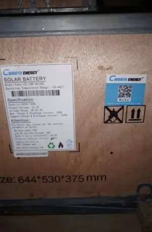 5kwh 51.2v Cworth Lithium Battery Price in Nigeria Nature Solar Global Limited