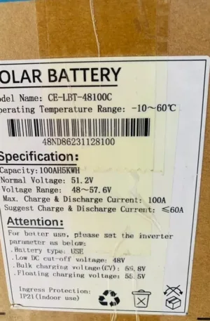 5kwh 48v Cworth Lithium Ion Battery Price in Nigeria Nature Solar Global Limited