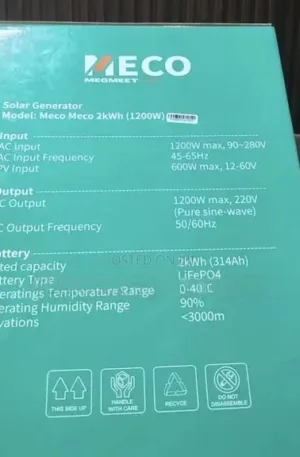 MECO 2kWh 1200W Solar Generator Price in Nigeria Nature Solar Global Limited